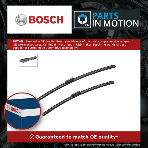 Wiper blades flat - 2x, (pair)