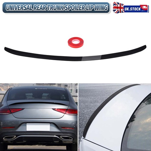 Gloss black rear wing lip - wing,